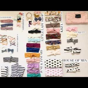 Baby bows and headbands